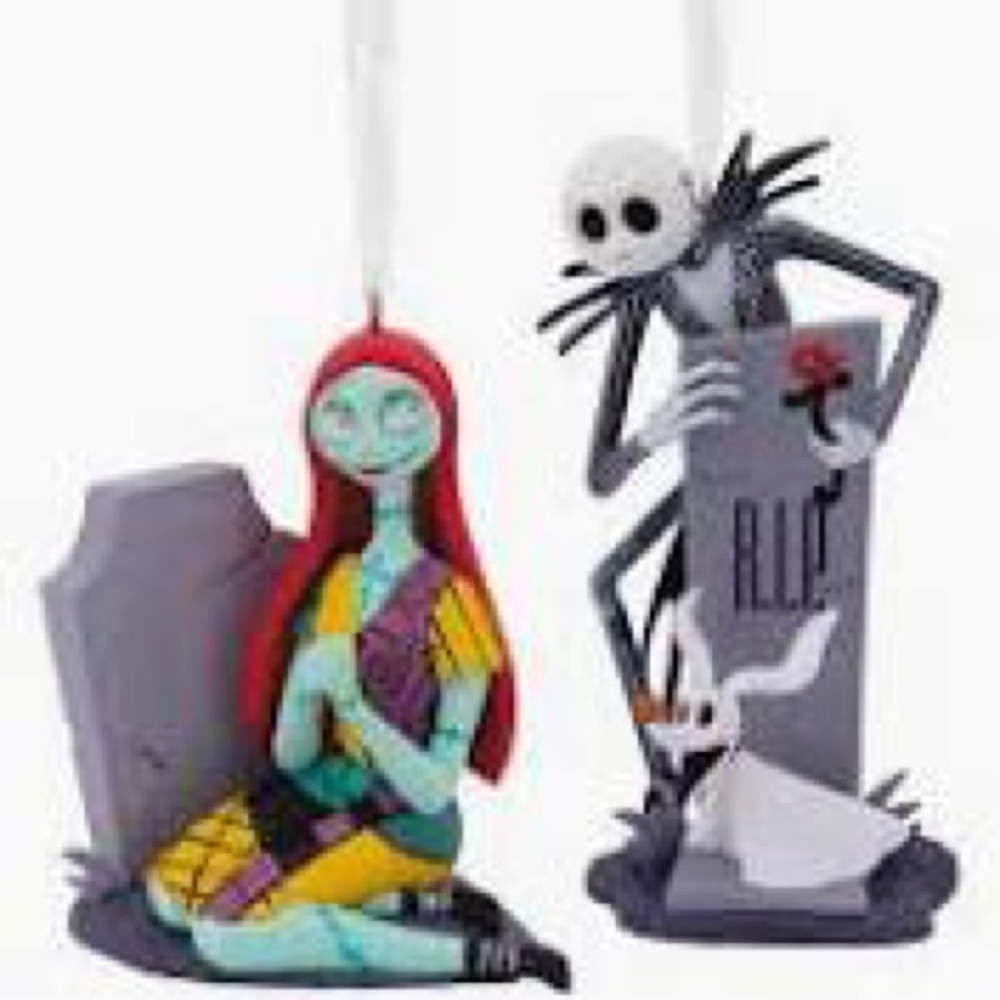 Jack/Sally Hallmark Ornament Set